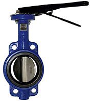 Затворы поворотные межфланцевые Dendor 017w с диском из нержавеющей стали